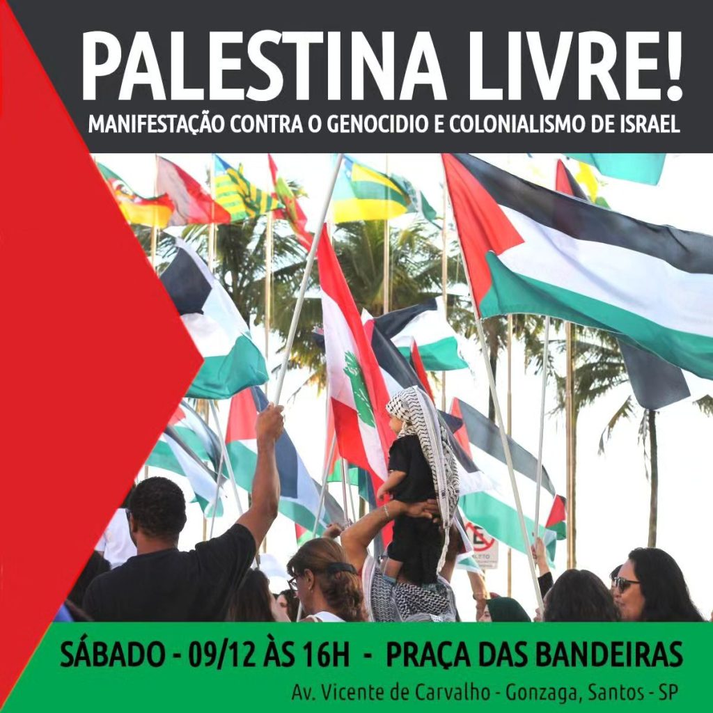 Palestina Livre Manifesta O Contra O Genoc Dio E Colonialismo De