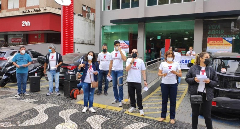 Santander: protestos e assembleia contra terceirização, segunda 10