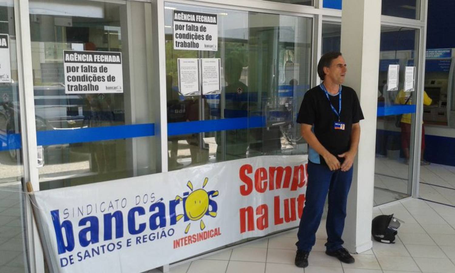 Caixa Econômica em Bertioga é paralisada por falta de refrigeração