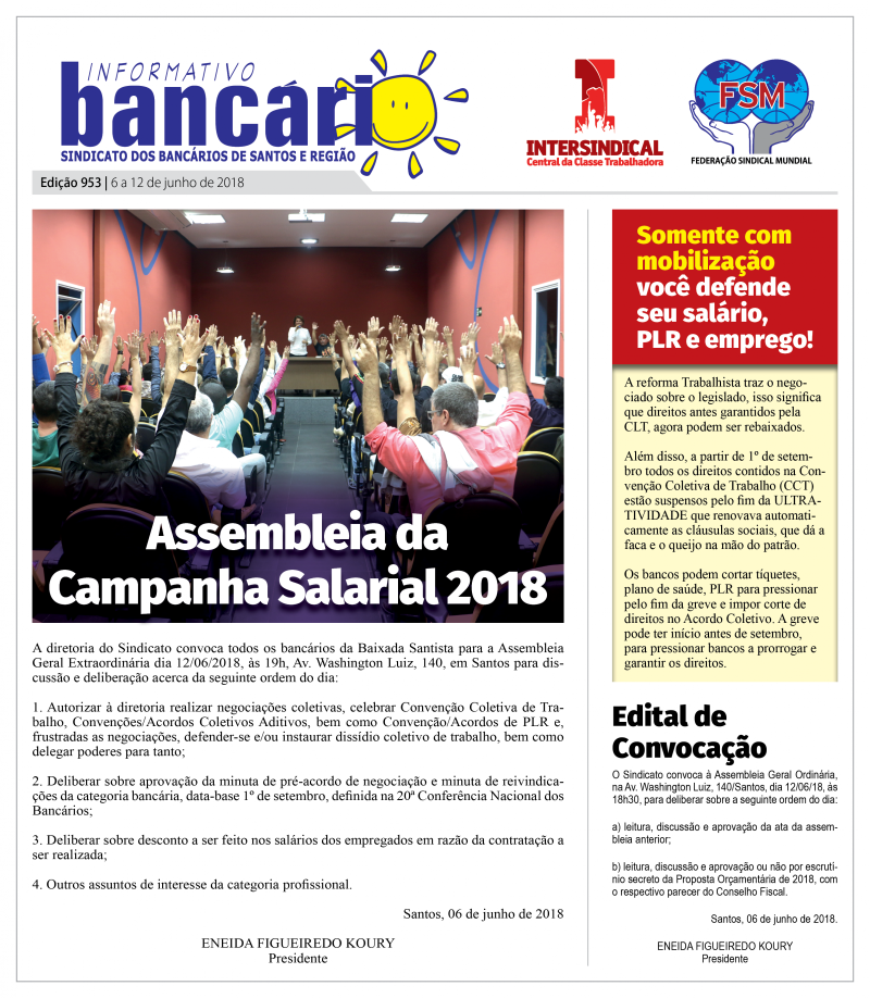 Assembleia da Campanha Salarial 2018