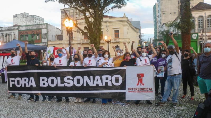 Ato Cultural 'Fora Bolsonaro' em Santos