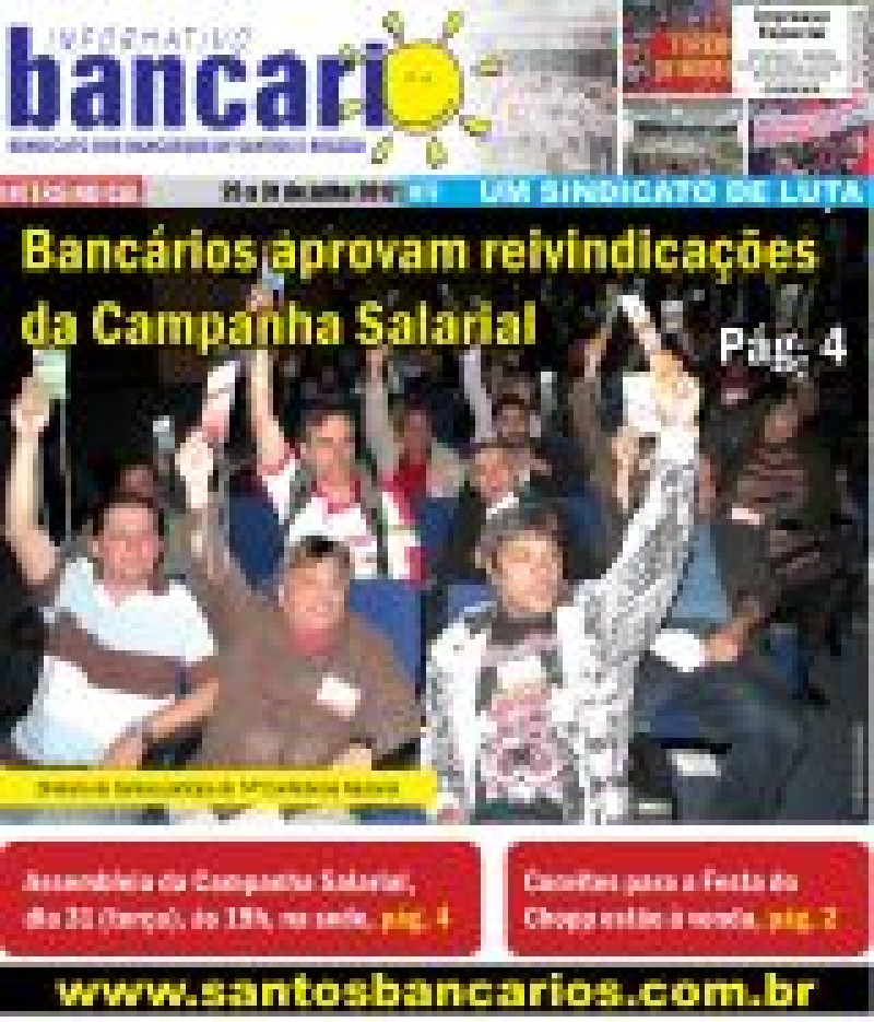 Bancários aprovam reivindicações da Campanha Salarial