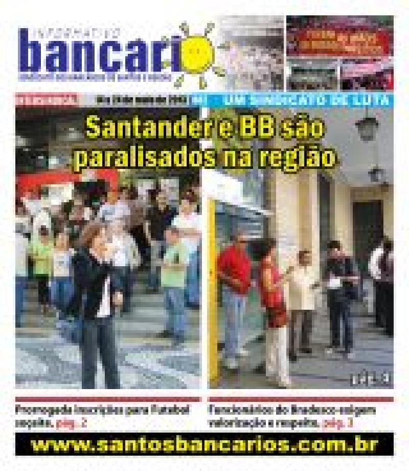 Santander e BB são paralisados na região