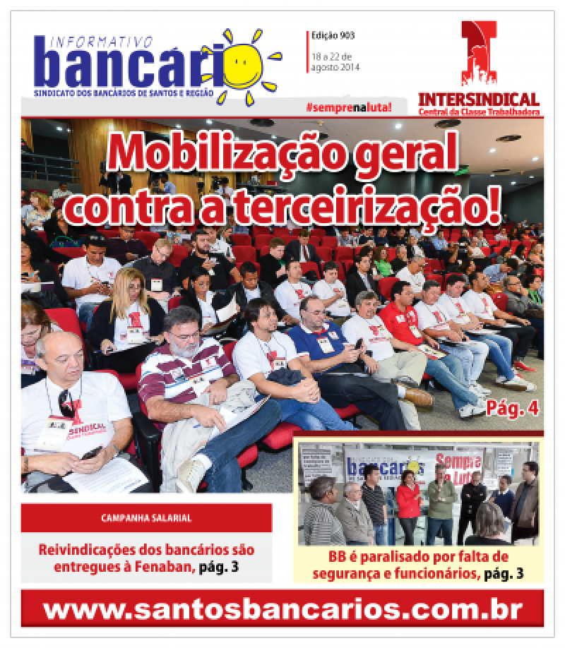 Mobilização geral contra a terceirização