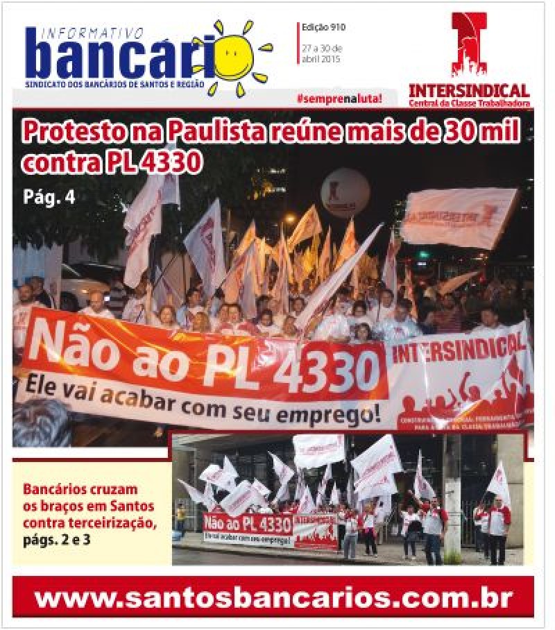 Protesto na Paulista reúne mais de 30 mil contra PL 4330