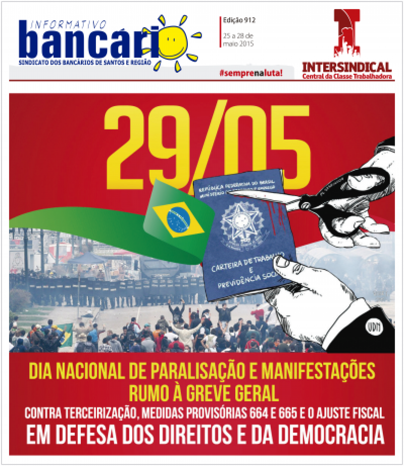 29/05 - Dia Nacional de Paralisação e Manifestações