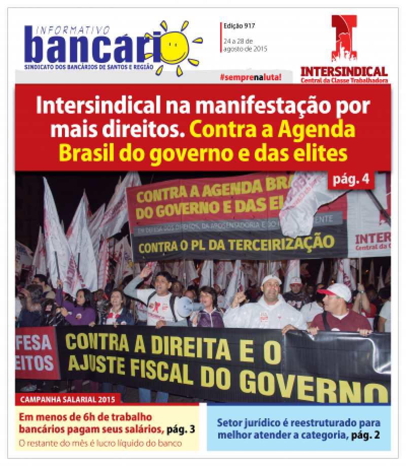 Intersindical na manifestação por mais direitos