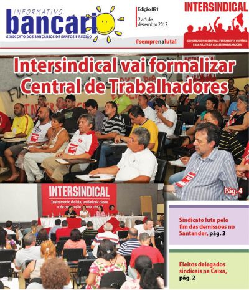 Intersindical vai formalizar Central de Trabalhadores