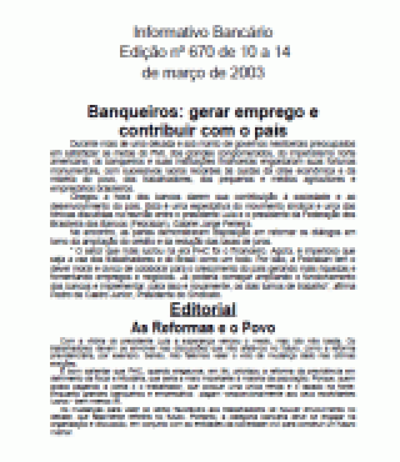 Banqueiros: gerar emprego e contribuir com o país