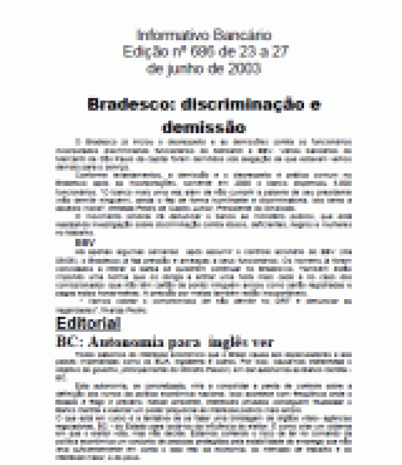 Bradesco: discriminação e demissão