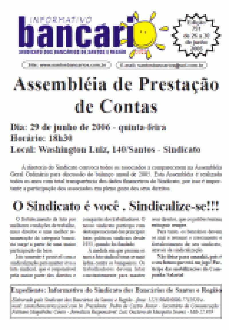 Assembléia de Prestação de Contas