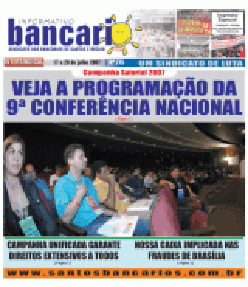 VEJA A PROGRAMAÇÃO DA 9ª CONFERÊNCIA NACIONAL