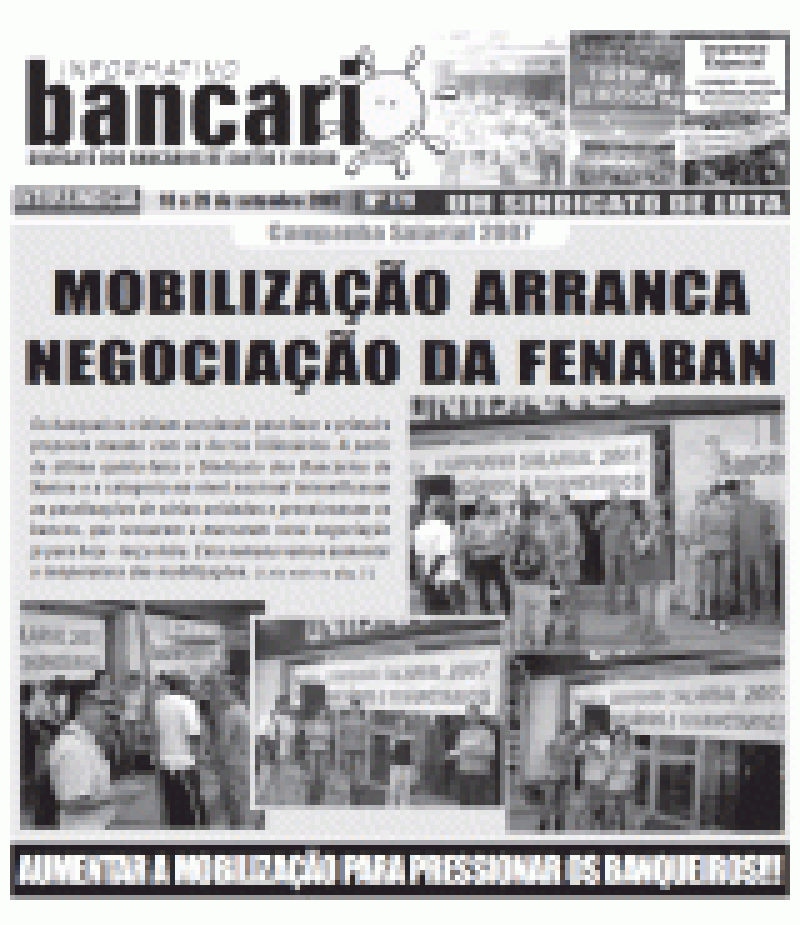 MOBILIZAÇÃO ARRANCA NEGOCIAÇÃO DA FENABAN