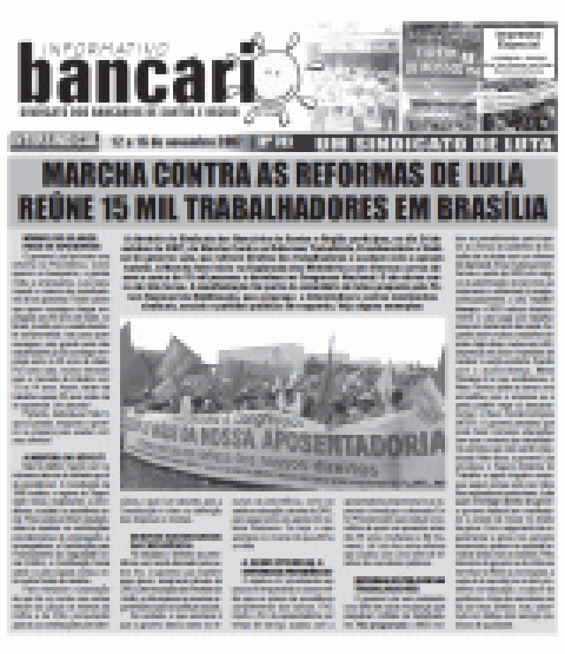 MARCHA CONTRA AS REFORMAS DE LULA REÚNE 15 MIL