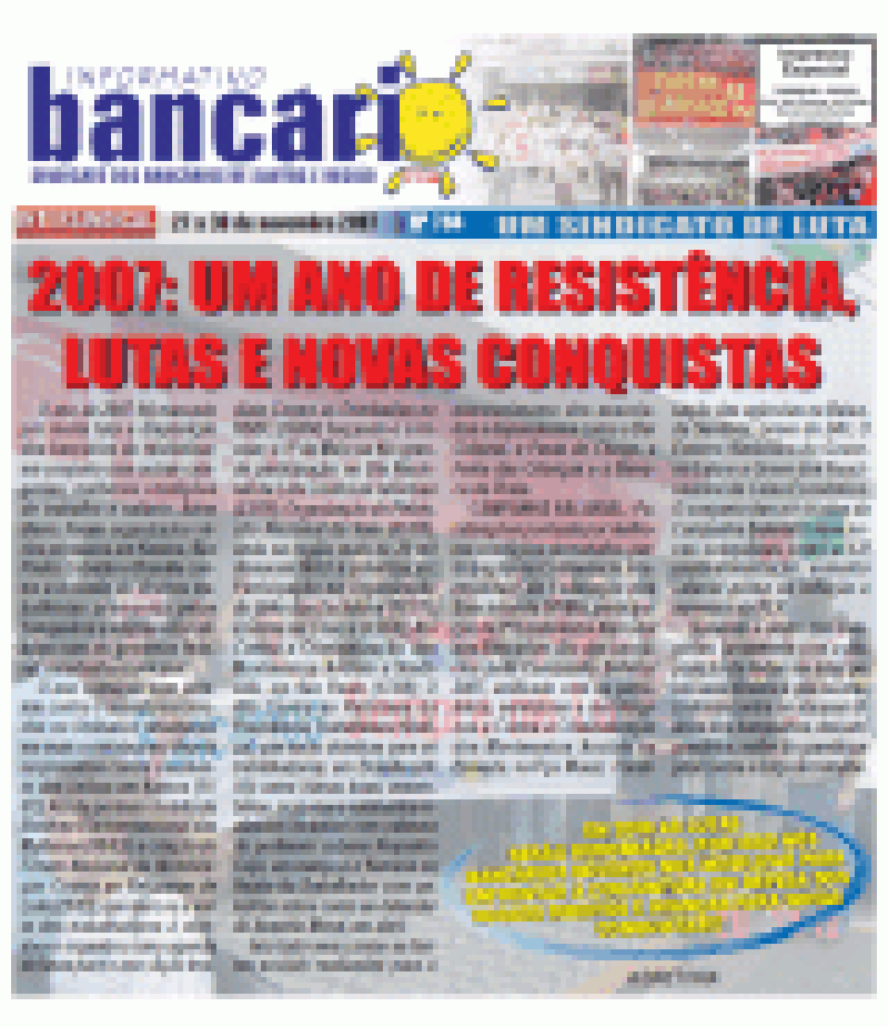 2007: UM ANO DE RESISTÊNCIA, LUTAS E NOVAS CONQUISTAS