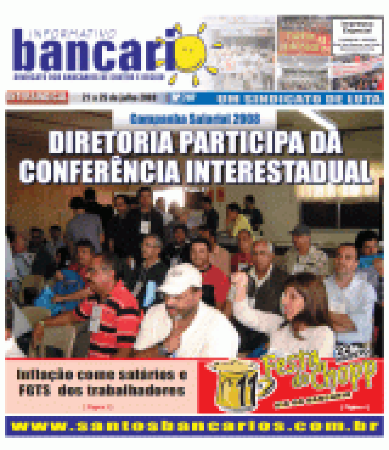 CONFERÊNCIA INTERESTADUAL INICIA ORGANIZAÇÃO DA CAMPANHA SALARIAL 2008