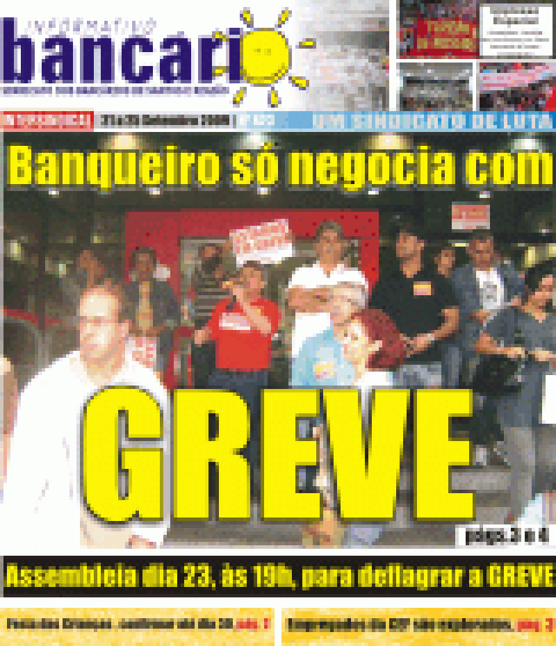 Banqueiros só negociam com Greve