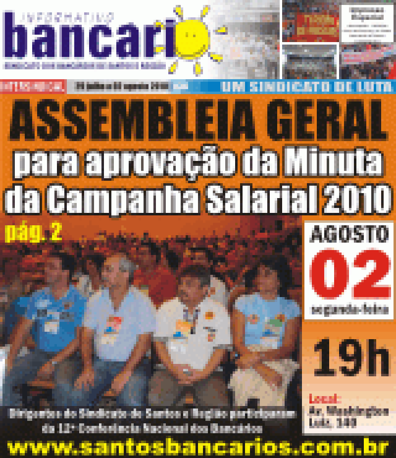 Assembléia geral p/ aprovação da minuta