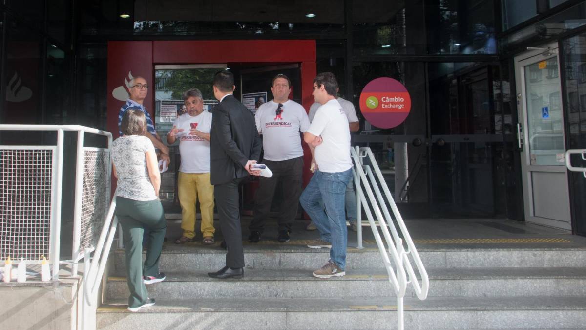 Paralisação do Santander contra a Reforma Trabalhista