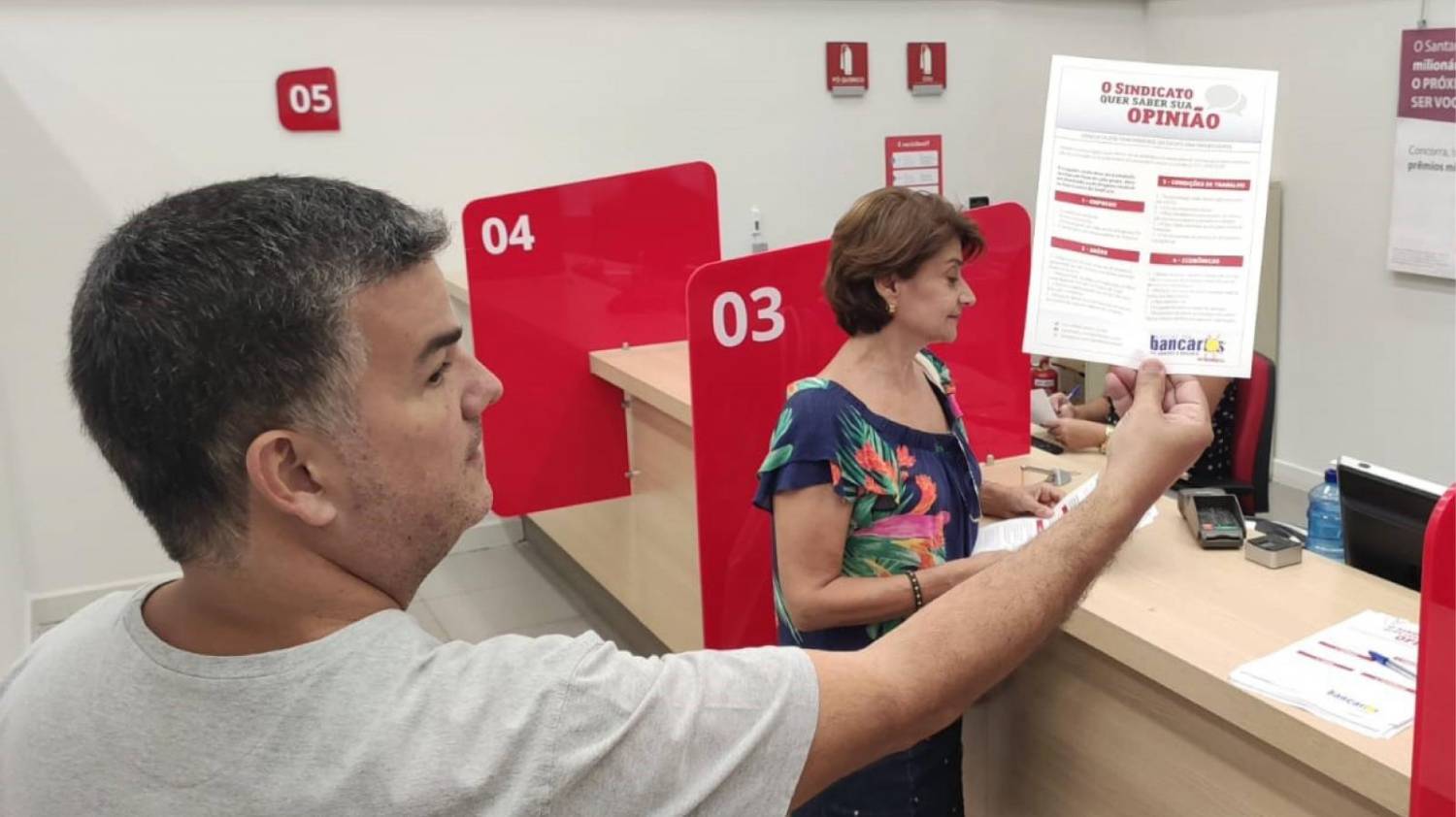 Pesquisa de reivindicações ao acordo aditivo dos bancários do Santander