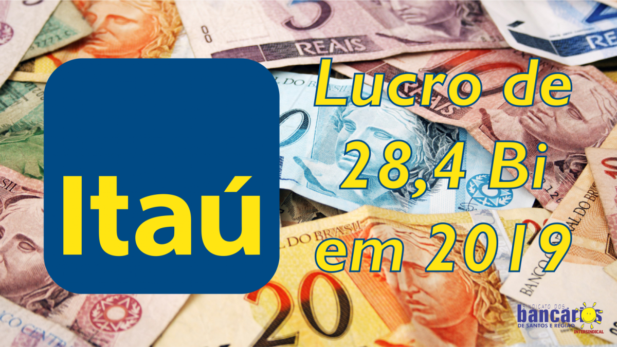 Itaú Unibanco tem lucro líquido de R$ 28,4 bilhões em 2019