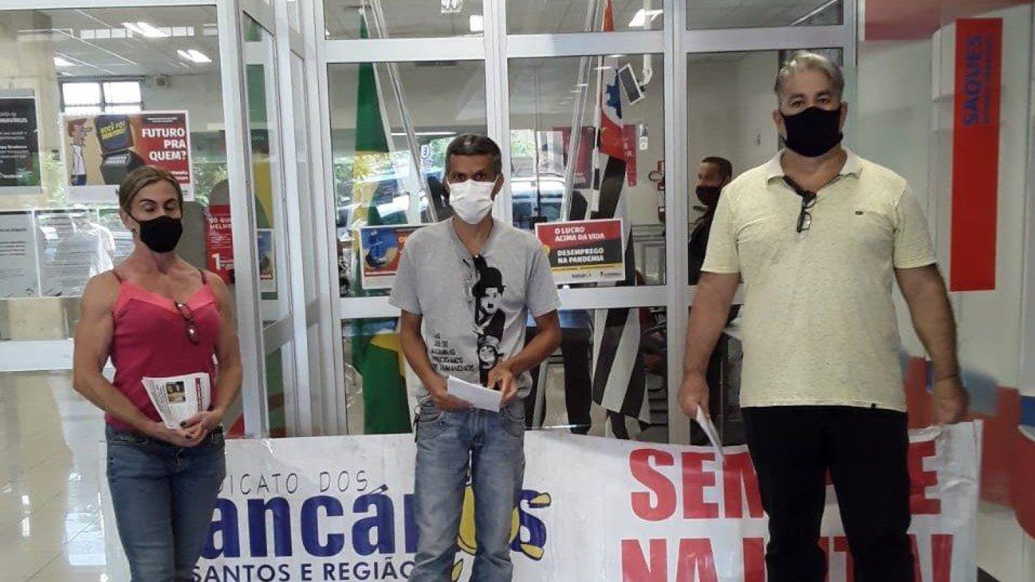 Tem protesto hoje contra demissões no Bradesco em São Vicente/SP Tem protesto hoje contra demissões no Bradesco em São Vicente/SP