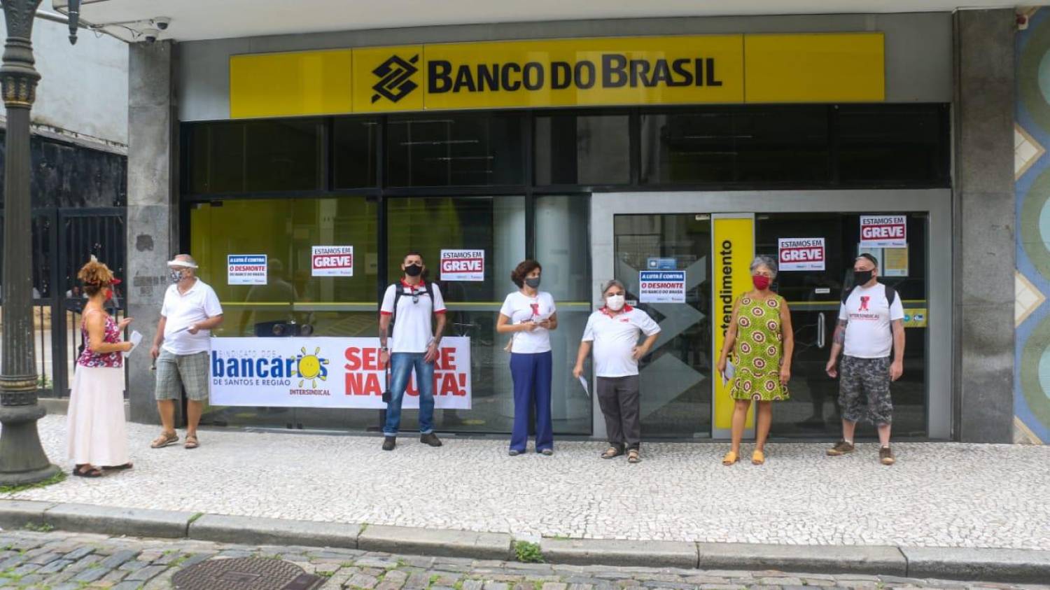 Funcionários do Banco do Brasil em greve, hoje/sexta-feira (29)
