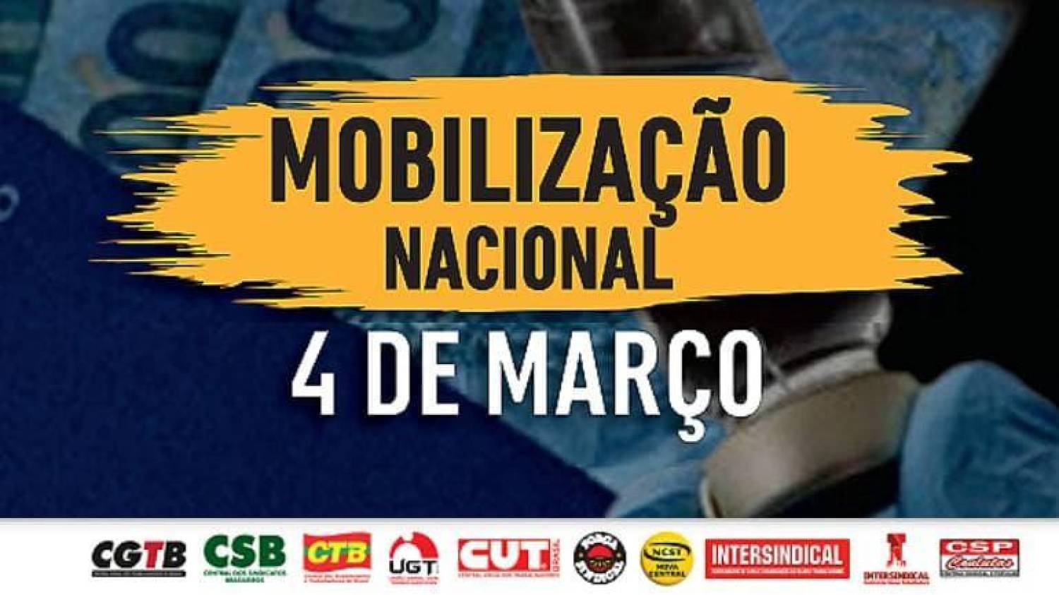 Neste 4 de março: Auxílio Emergencial, Vacina Já e Emprego para todos! Neste 4 de março: Auxílio Emergencial, Vacina Já e Emprego para todos!