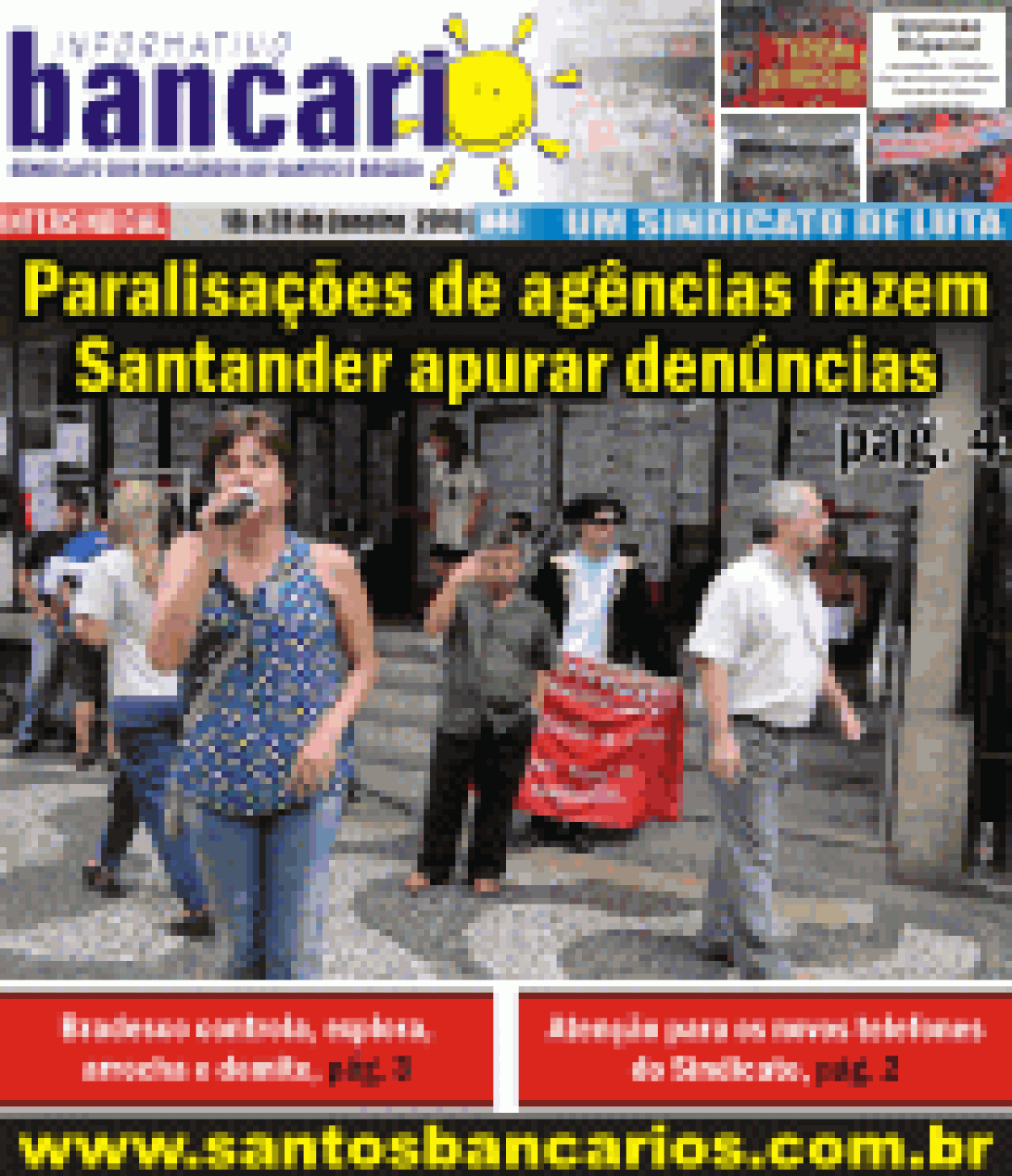 Paralisações de agências fazem Santander apurar denuncias