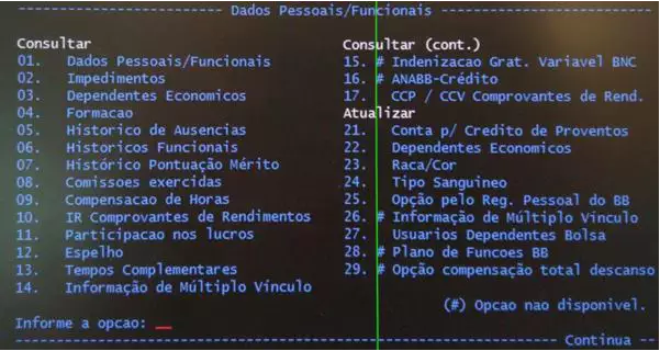 Opção de trabalhar seis horas diárias no BB fica indisponível