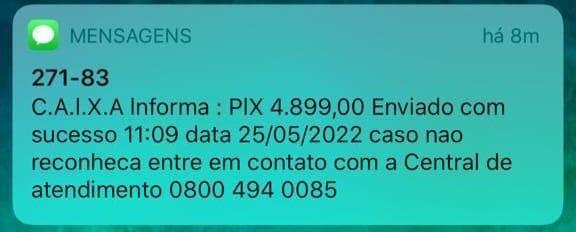Cuidado! Golpe do PIX está circulando por SMS no celular